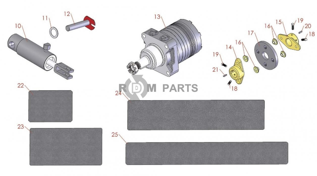 Replacement parts for Hydraulic parts