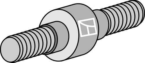 Guiding axle