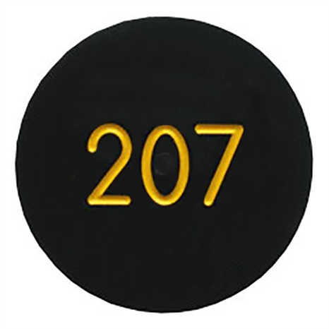 Sprinkler cap yardage marker - 1 number