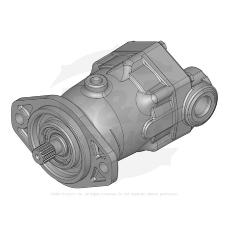 Piston motor assy - front