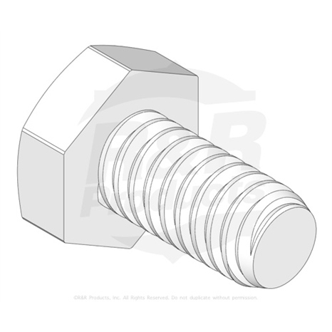 BOLT - HEX HD 1/4-20 X 3/8 GR5