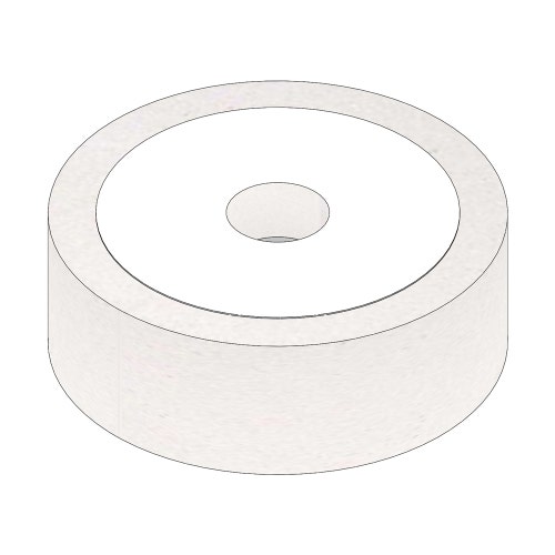 Rueda - rectificadora 6 x 2 blanca sin conductos grano 46