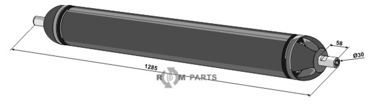RDM Parts Feeler-roller Ø140 fitting for Rousseau 375048