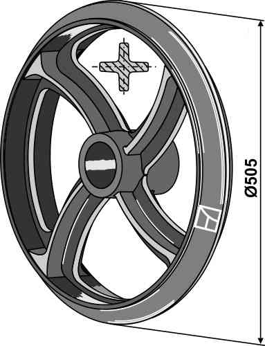 Cambridgering - Ø505mm passend voor Quivogne RFT50703