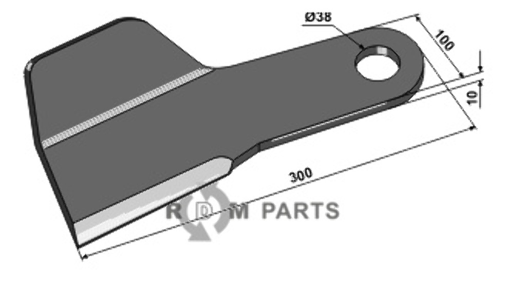 RDM Parts Kniv, højre egnet til Spearhead 7770760