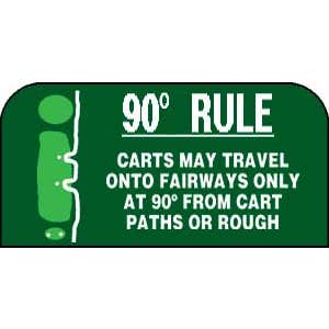 Sign - 90 deg. rule