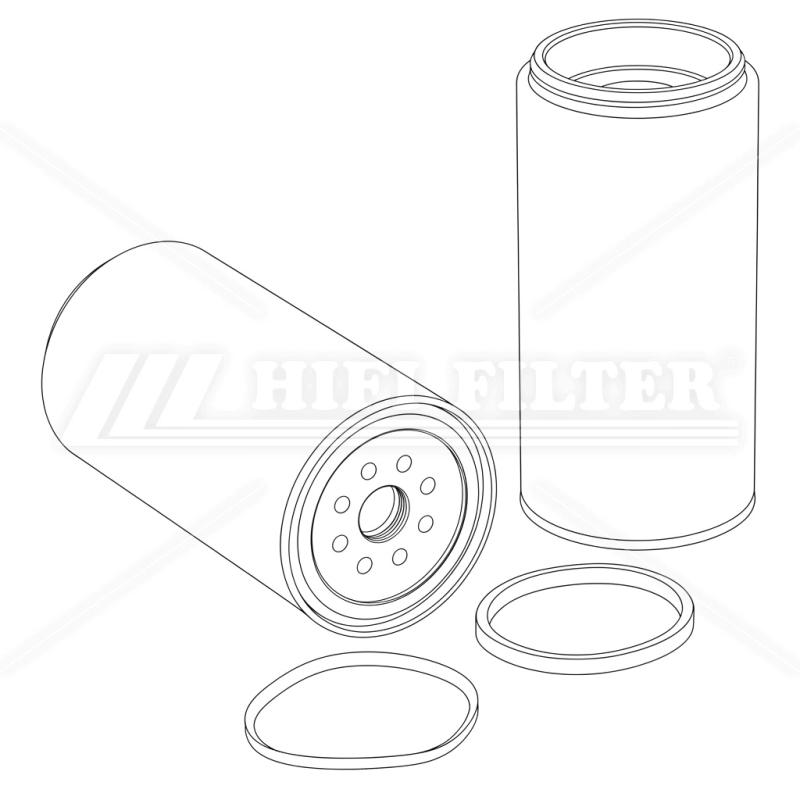 Fuel water separator filter passend voor racor r 125 p