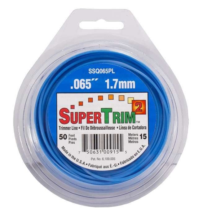 Trimmer line supertrim2™ shaped blue 50' loop .065" / 1.7mm