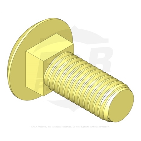 Bolt - carriage 3/8-16 x 1 Bolt - carriage 3/8-16 x 1