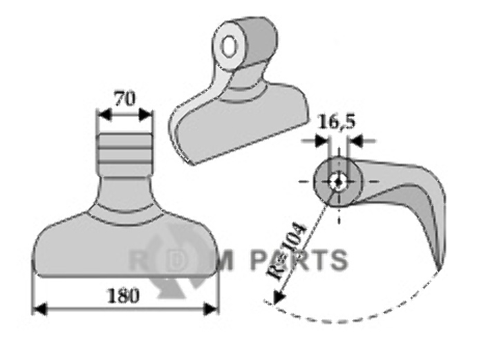 RDM Parts Hammerschlegel geeignet für Ferri 0901016