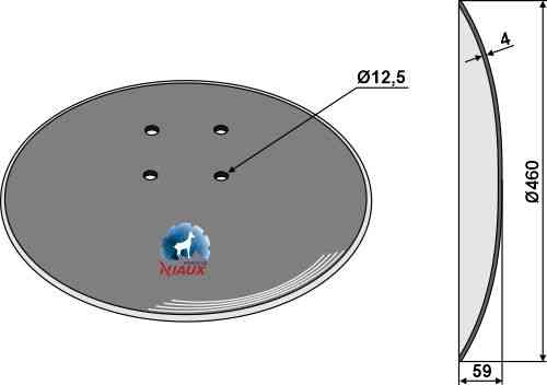 Plain disc Ø460x4 Plain disc Ø460x4