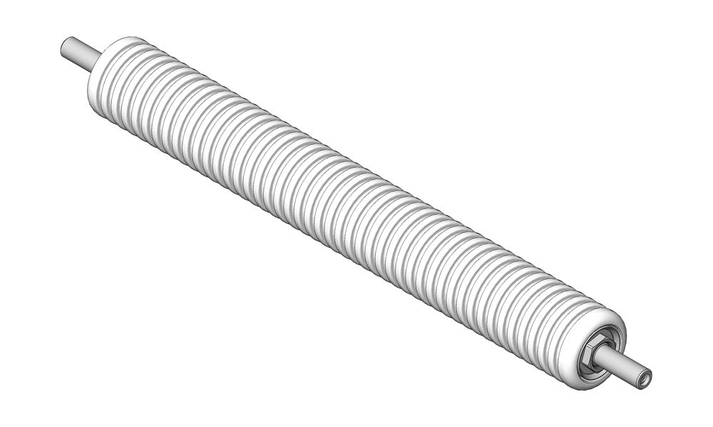 ROLLER - NARROW GROOVED ALUM 2.5X18