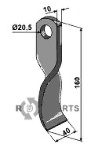 RDM Parts Twisted blade
