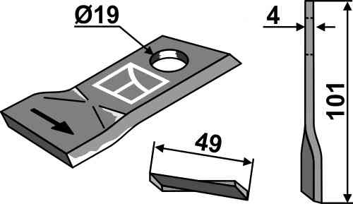 Cyclomesje passend voor Niemeyer 570447 Cyclomesje passend voor Niemeyer 570447