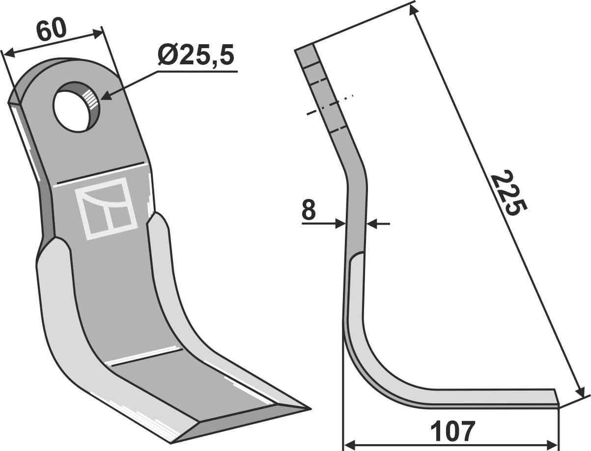 RDM Parts Y-klinge egnet til Orsi 30027218