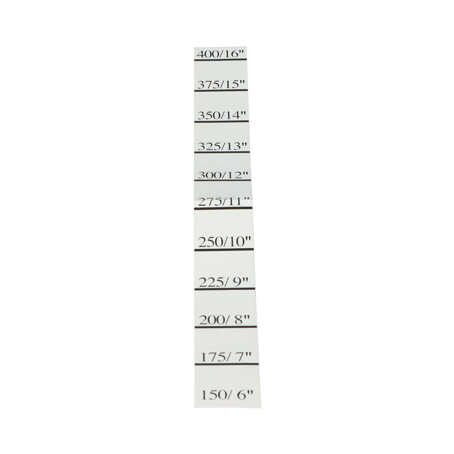 Height label 400