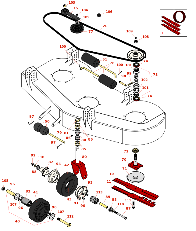 Toro Groundsmaster 220 50in Deck - Model 30555