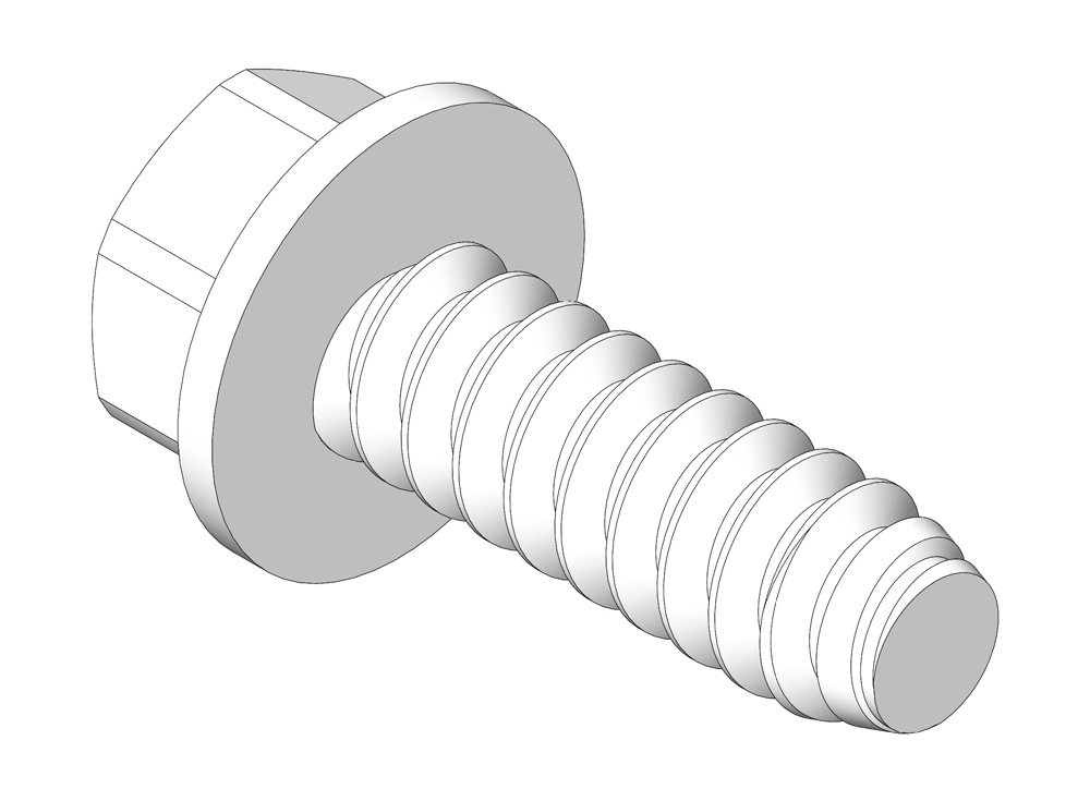 SCREW- 1/4-20 x 3/4 HX WH THREAD FORMING