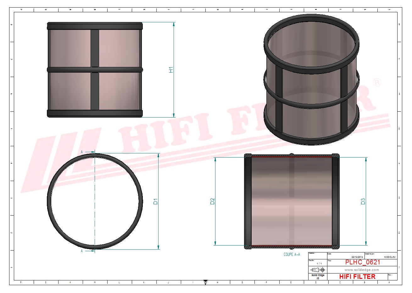 Hydraulic filter passend voor sparex s.64863