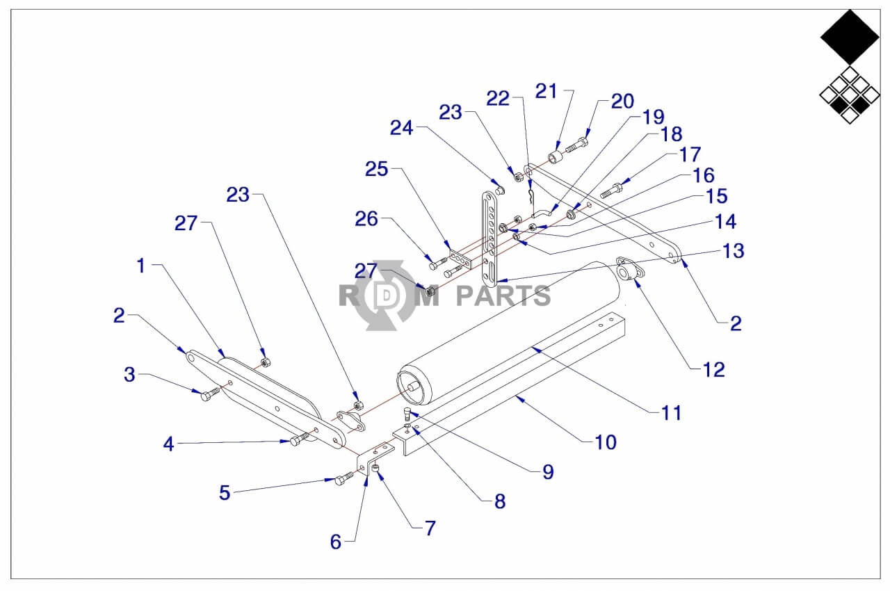 Replacement parts for VD7516 Achterrol