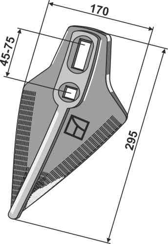 Belgio shape share - hard metal faced Belgio shape share - hard metal faced