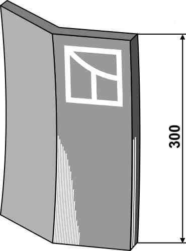 short stub end wear-cutting edge, left model