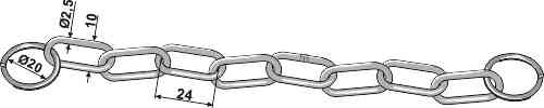 Safety-chain, galvanized