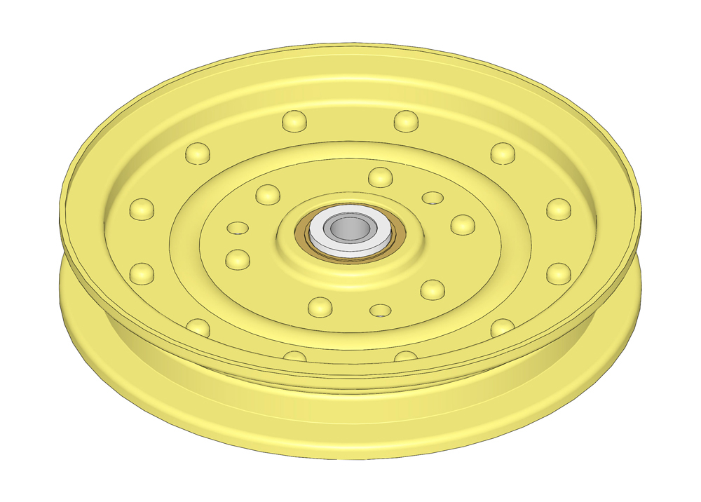 Idler - flat -  6 in