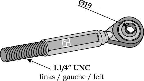Tie-rod Cat. I &Oslash 19
