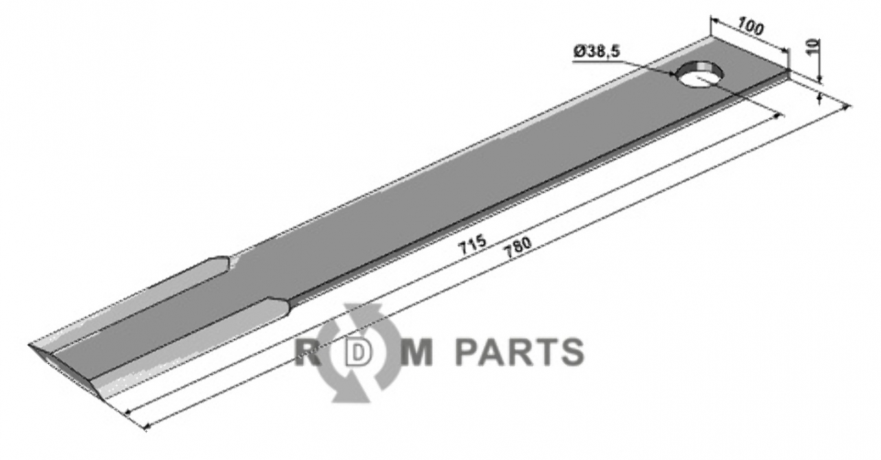 RDM Parts Recht mes passend voor Schulte H401-040