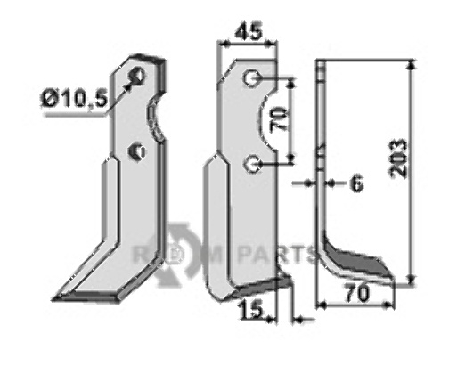 Blade, right model