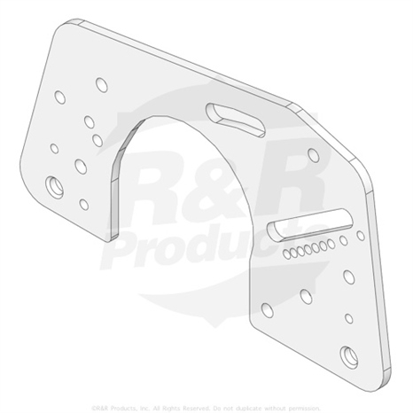 Side plate - adj. - fits jacobsen