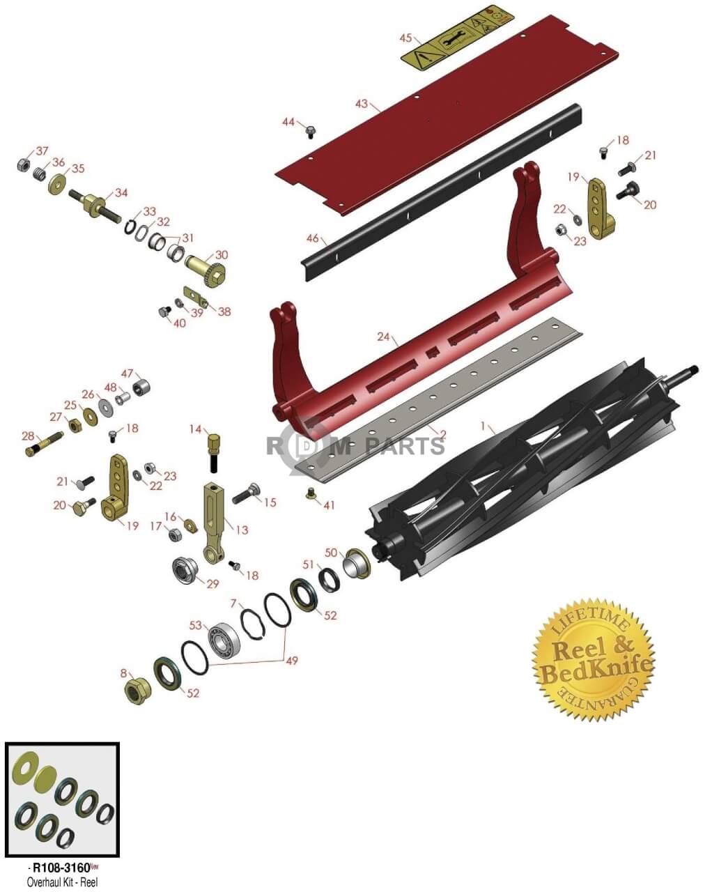 Replacement parts for DPA unit Model 04200 Serial 240001001 & up