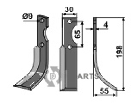 Blade, right model