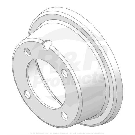 Rim - wheel half w/valve hole