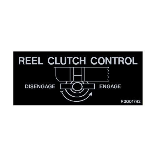 Decal - reel clutch