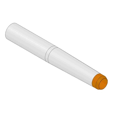 Alloy hollow tine with carbide tip - .625mt x 4.500l x .510od