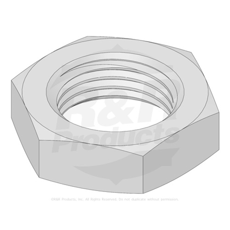 Nut - 11/16-16 hex