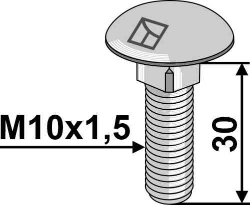 Saucer-head screw - galvanized