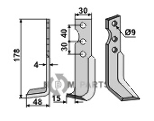 Blade, left model fitting for Solo 5043456