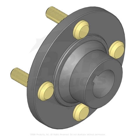 HUB ASSY W/STUDS - WHEEL