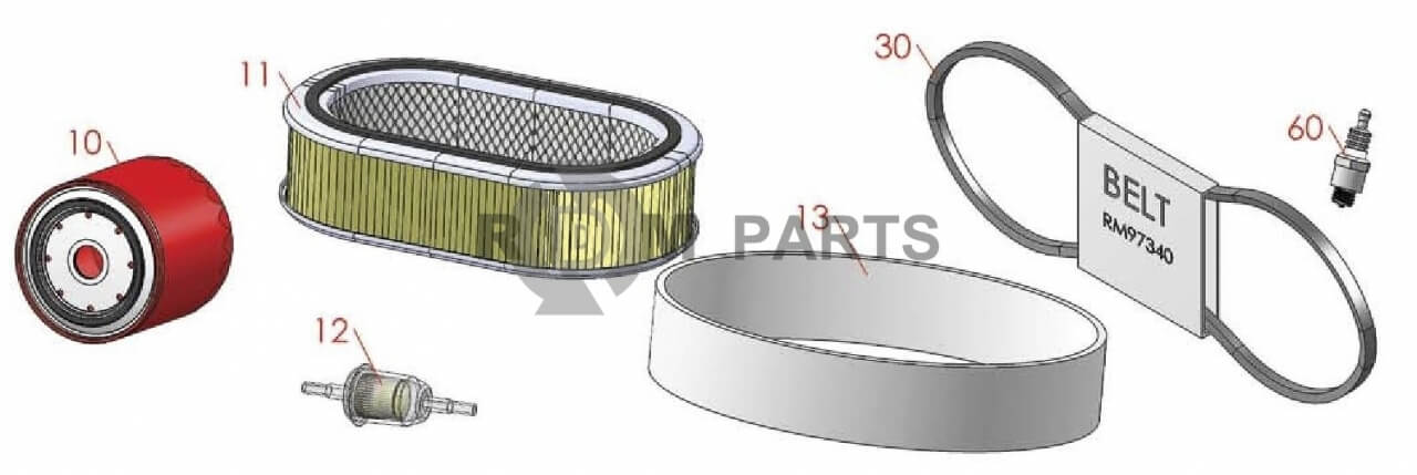 Replacement parts for John Deere 2653 Traction Unit