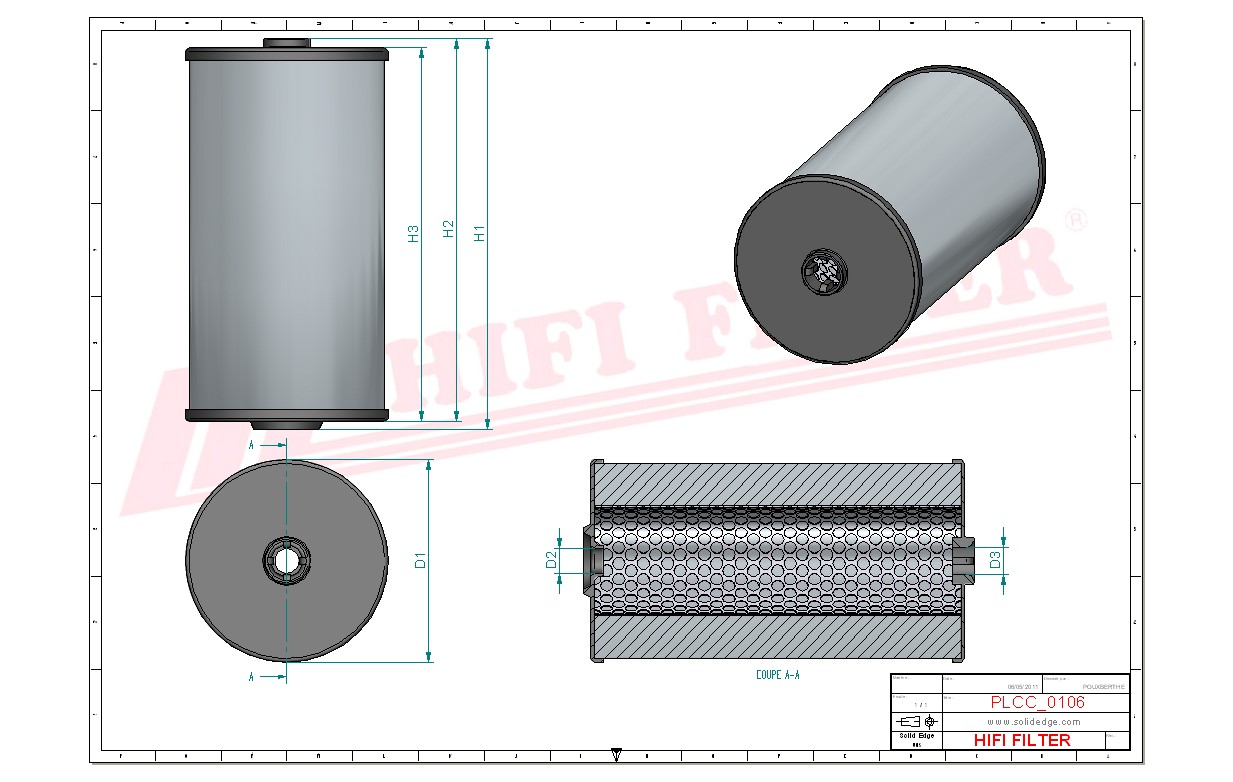 Fuel filter passend voor berliet 3005800