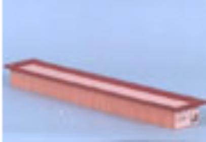 Air filter-plastic panel on-engine