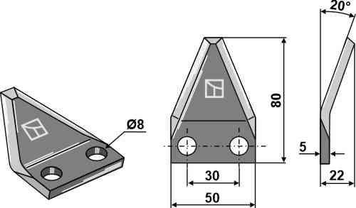 Futtermischwagenmesser