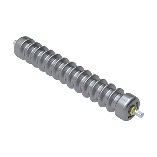 Roller - grooved uhmw polyethylene