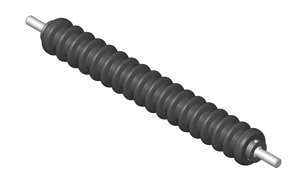 Minuteman grooved roller only - 18 in