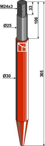 Doorn passend voor Kverneland 5515