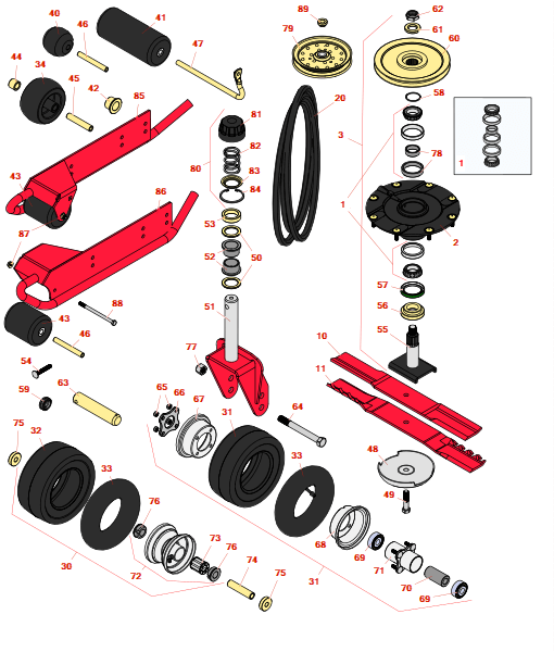Toro Groundsmaster 3320 rotary decks
