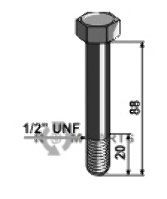 Zeskantbout - 1/2''unf 63-1288